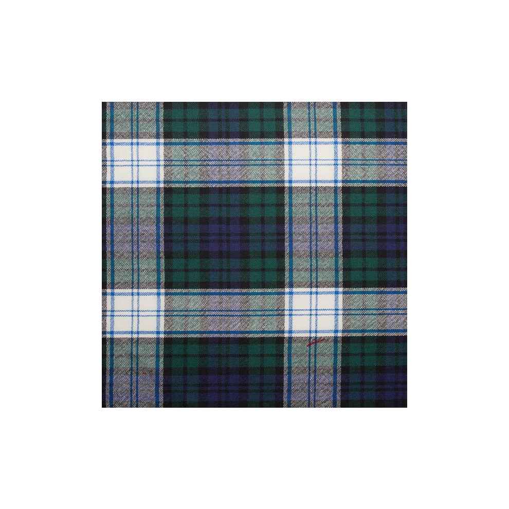 (Black Watch Dress Modern) 100% Wool Scottish Made To Order Tartan T Bar Cufflinks - A-C TARTANS