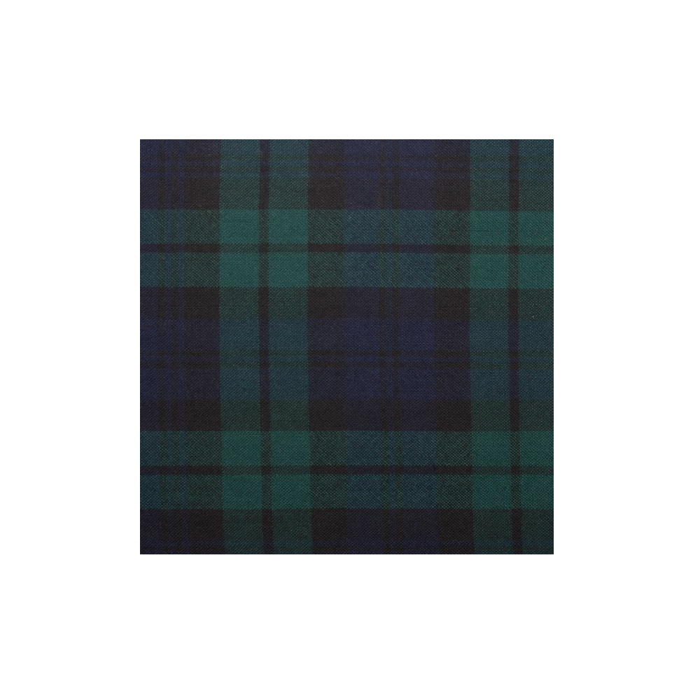 (Black Watch Modern) 100% Wool Scottish Made To Order Tartan T Bar Cufflinks - A-C TARTANS