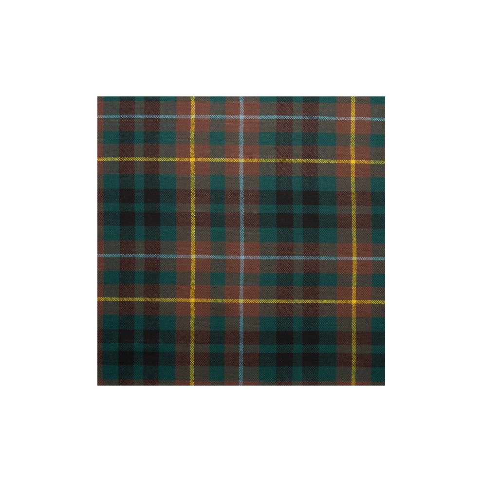 (Buchanan Hunting Modern) 100% Wool Scottish Made To Order Tartan T Bar Cufflinks - A-C TARTANS