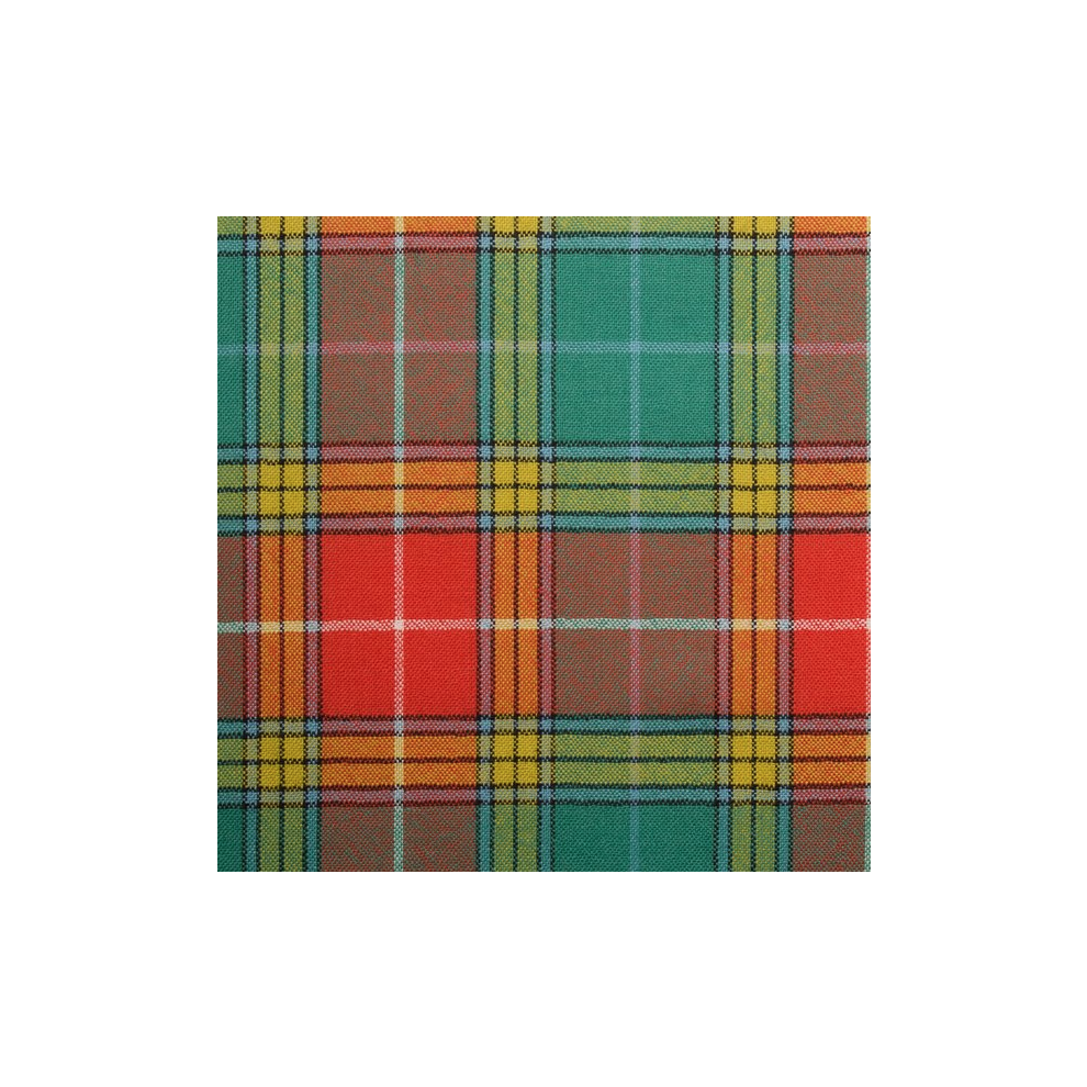 (Buchanan Old Sett) 100% Wool Scottish Made To Order Tartan T Bar Cufflinks - A-C TARTANS
