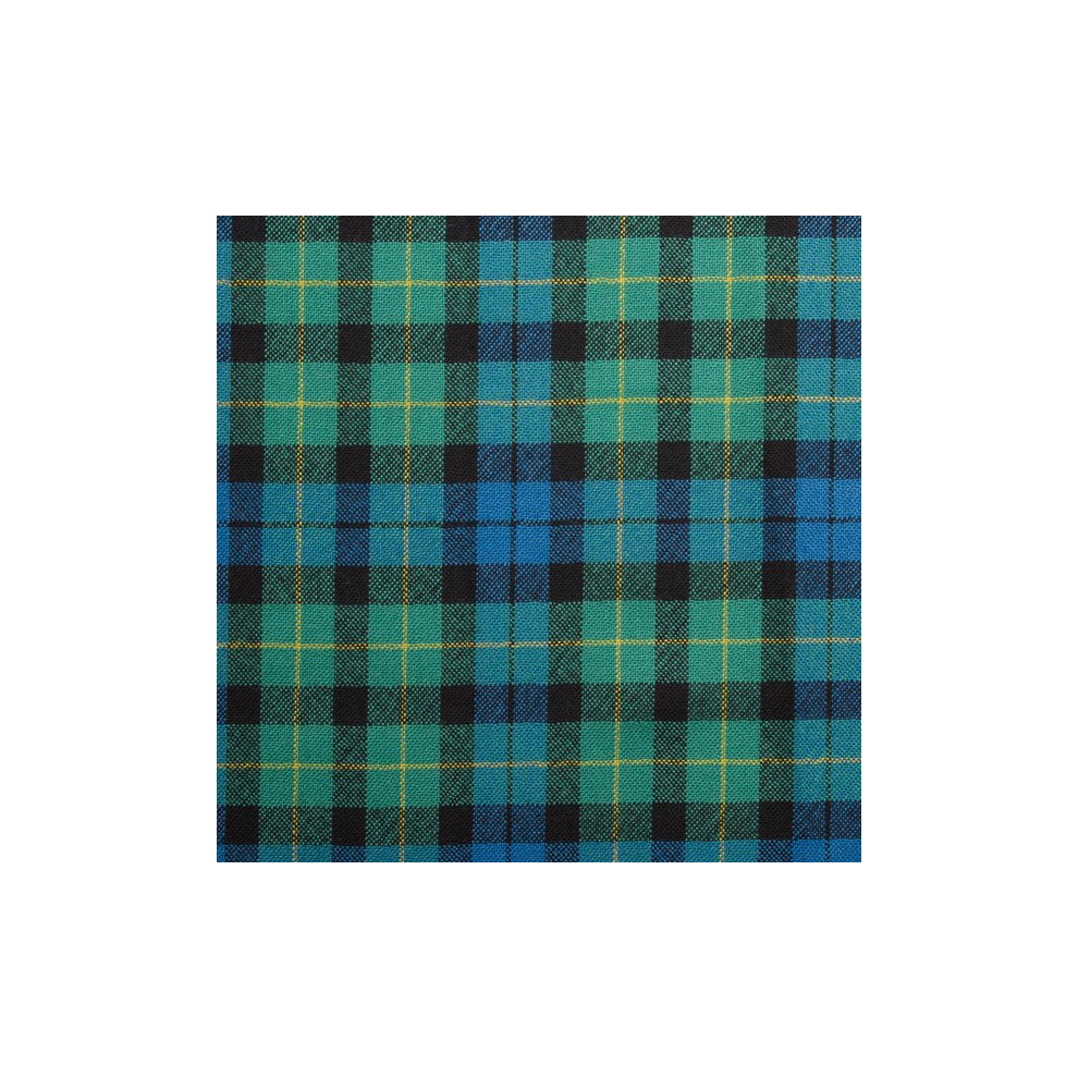 (Campbell Breadalbane Ancient) 100% Wool Scottish Made To Order Tartan T Bar Cufflinks - A-C TARTANS