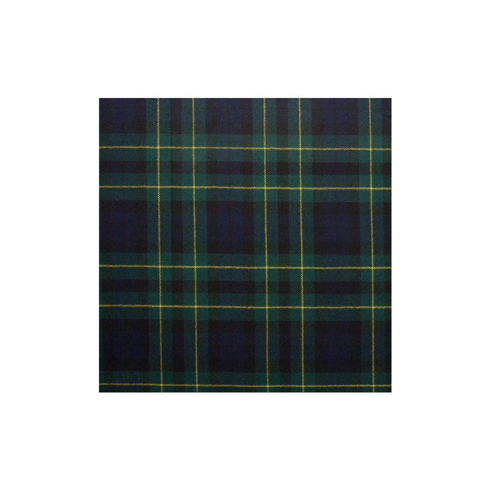 (Campbell Breadalbane Modern) 100% Wool Scottish Made To Order Tartan T Bar Cufflinks - A-C TARTANS