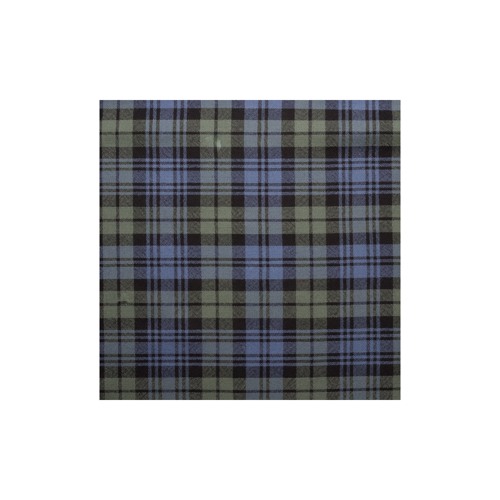 (Campbell Faded Weathered) 100% Wool Scottish Made To Order Tartan T Bar Cufflinks - A-C TARTANS