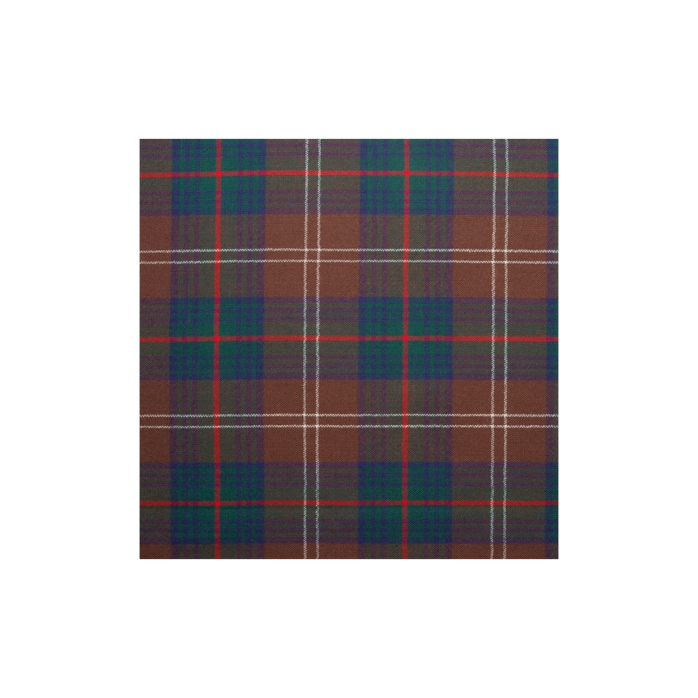 (Chisholm Hunting Modern) 100% Wool Scottish Made To Order Tartan T Bar Cufflinks - A-C TARTANS