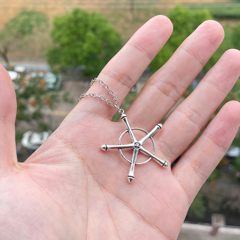 Bleach Anime Pendant Necklace With Silver Metal Chain For Fans Gift Cosplay