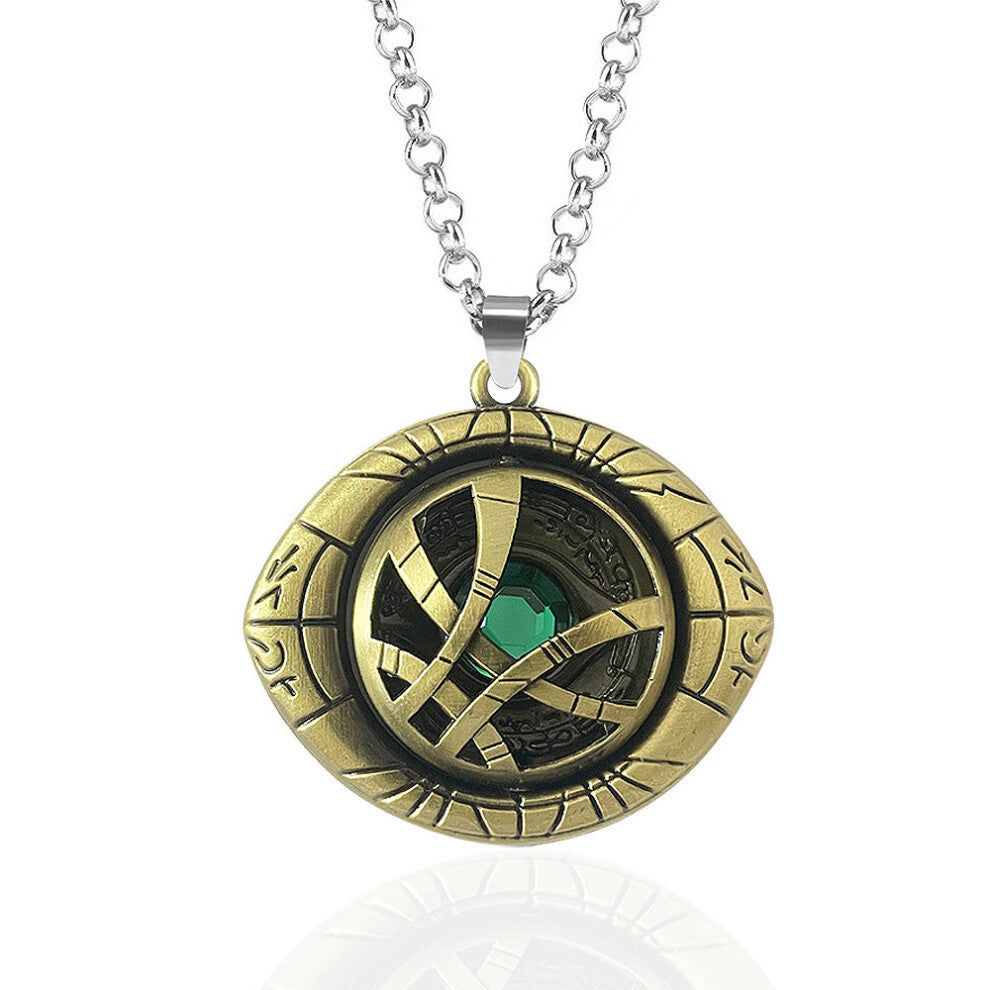 (Chain) Eye Doctor Strange Of Agamotto Necklace With Spin Pendant And For Gift Keyring