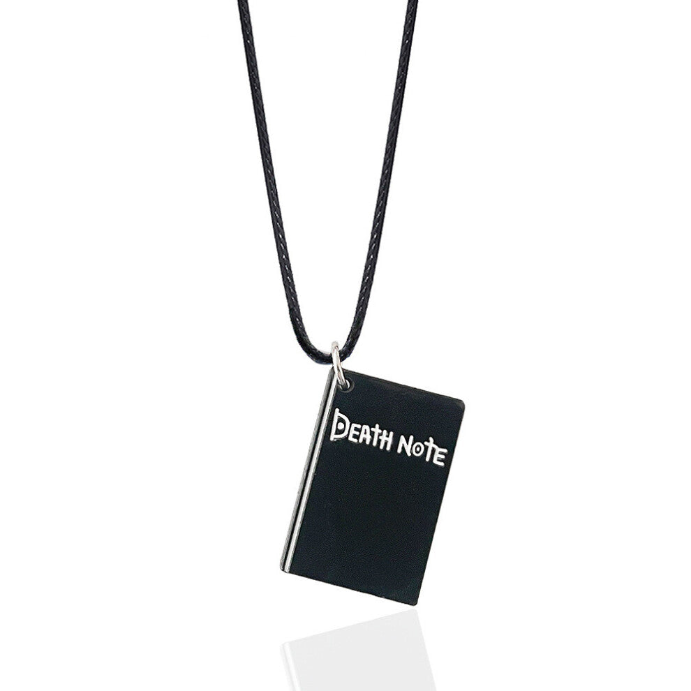 (Style A) Notebook Death Note Pendant Necklace With Metal Character For Cosplay Figure
