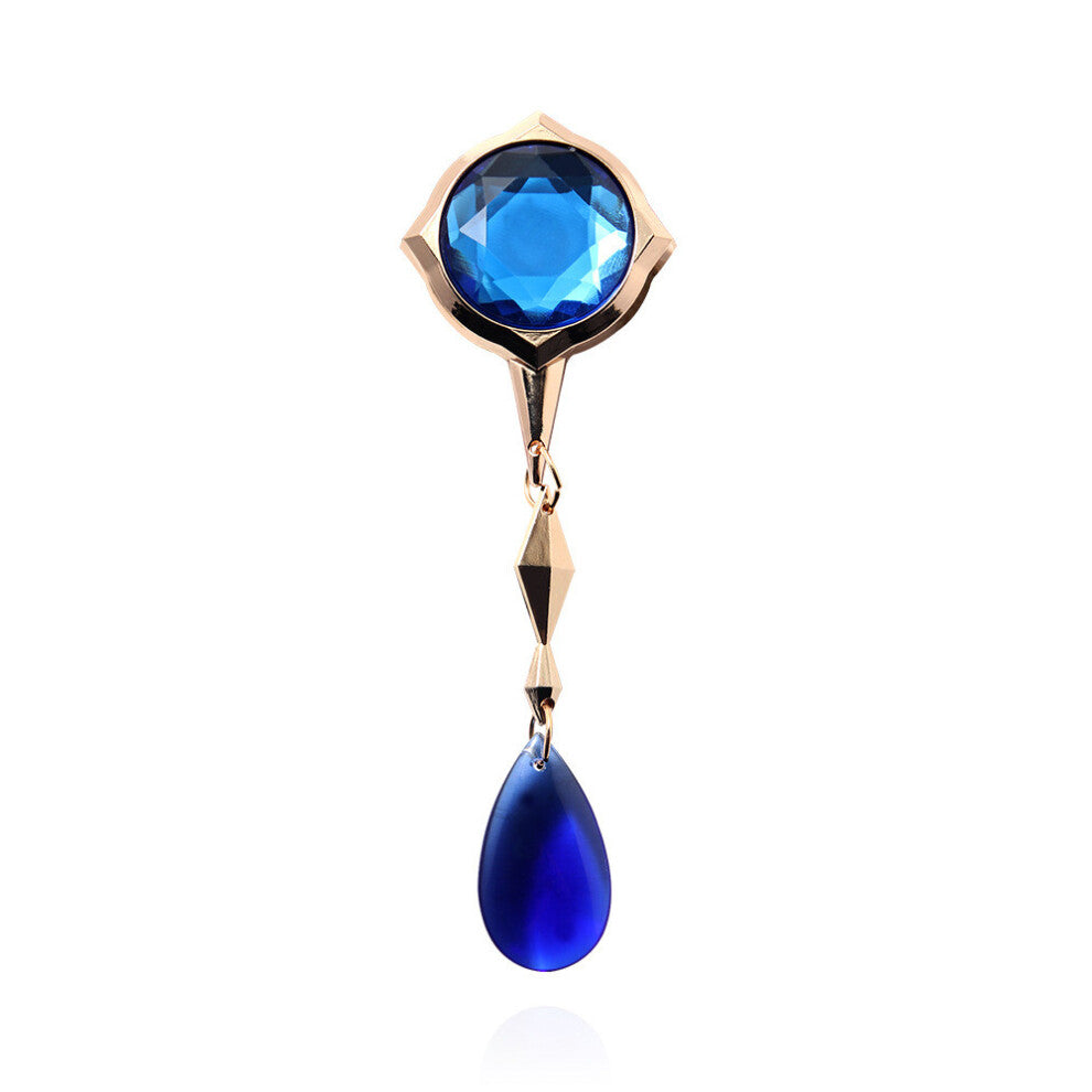 (Brooch) Furina Genshin Impact Cartoon Style Alloy Necklace Brooch Game For Enthusiasts