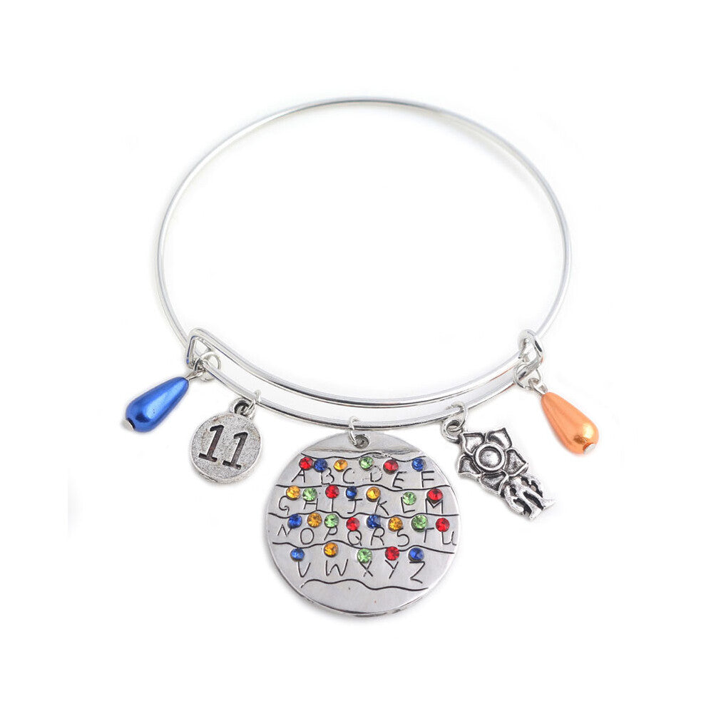 (StyleC) Things Eleven Stranger Letter Necklace For Casual Wear Collectors And Gift