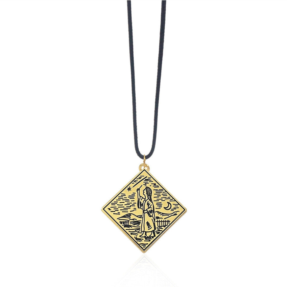 (Style A) Elden Pendant Ring Necklace With Alloy Charm For Fans Gift Collectors And