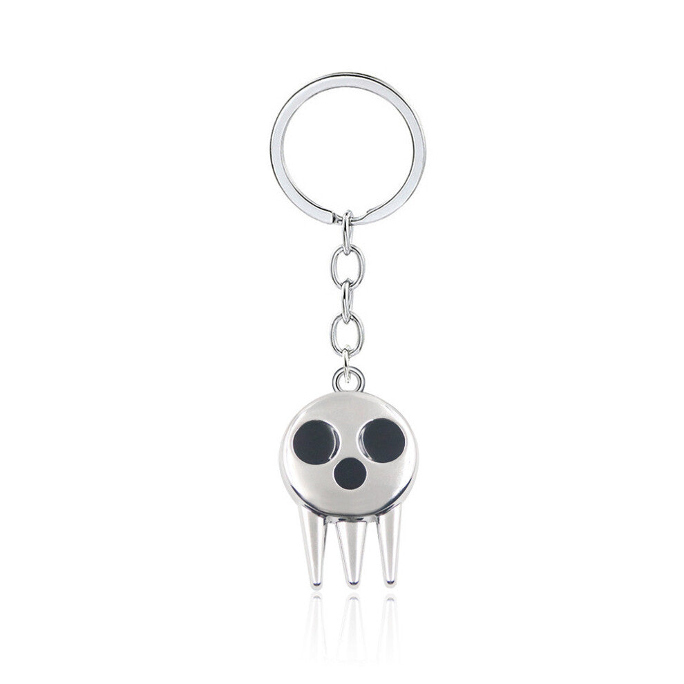 (Style B) Soul Maka Eater Skull Necklace Keychain For Anime Cosplay Gifts Fans And