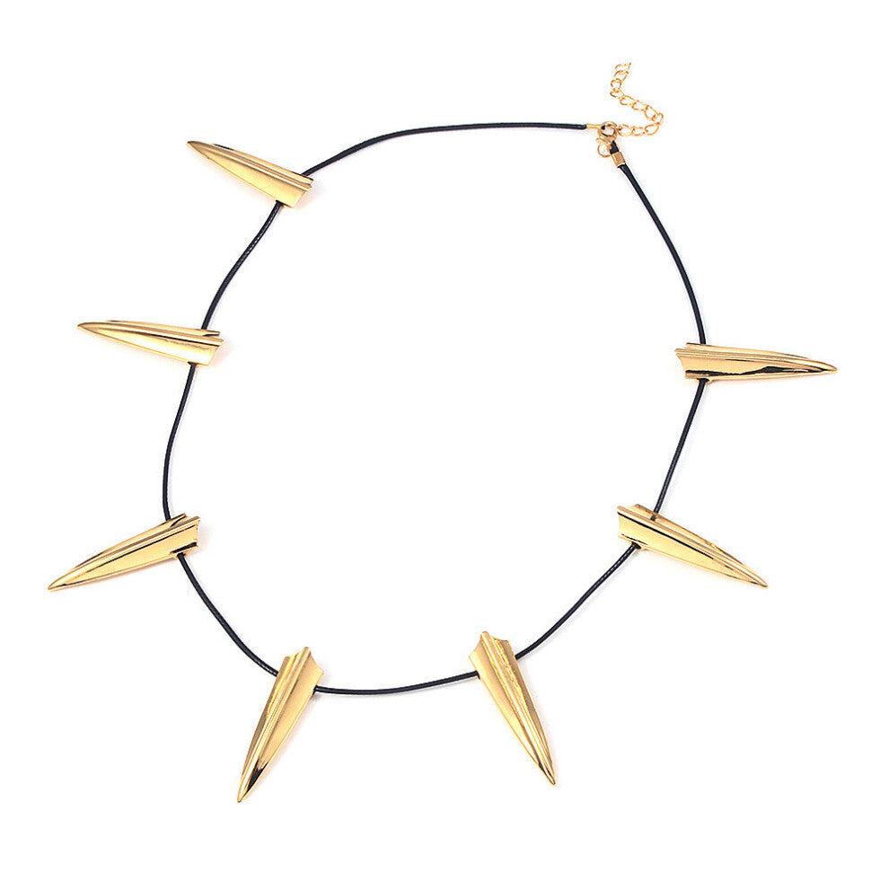 (Gold) Panther Black Avengers Wolf Tooth Jewelry Alloy Fashion Necklace Pendant