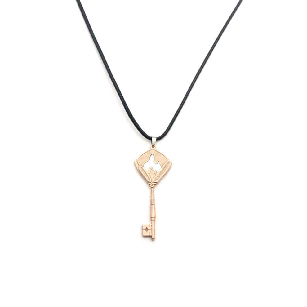 (Gold) Themis Tears Of Luke Pearce Necklace With Key Shape For Fans Cosplay Gift