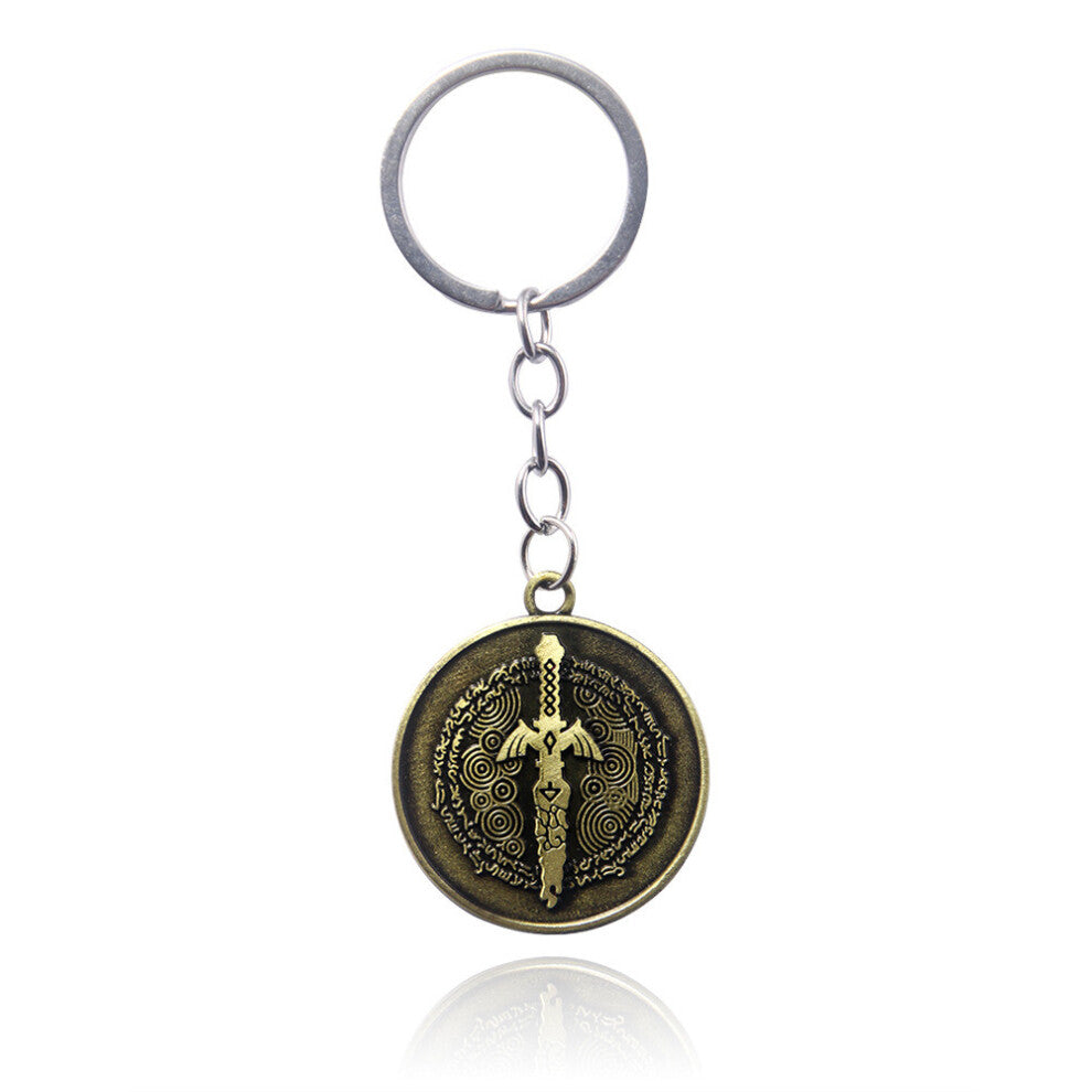 (Keychain) The Legend Of Zelda Necklace With Multilayer Alloy Pendant Keychain For Collect