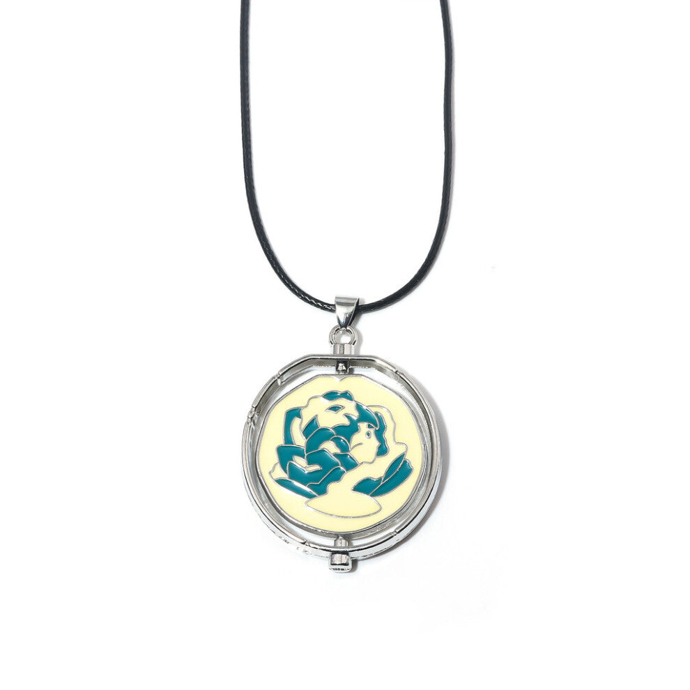 (Large Necklace) League Of Arcane Legends Ekko Blue Rose Style Pendant Necklace Game Fans For