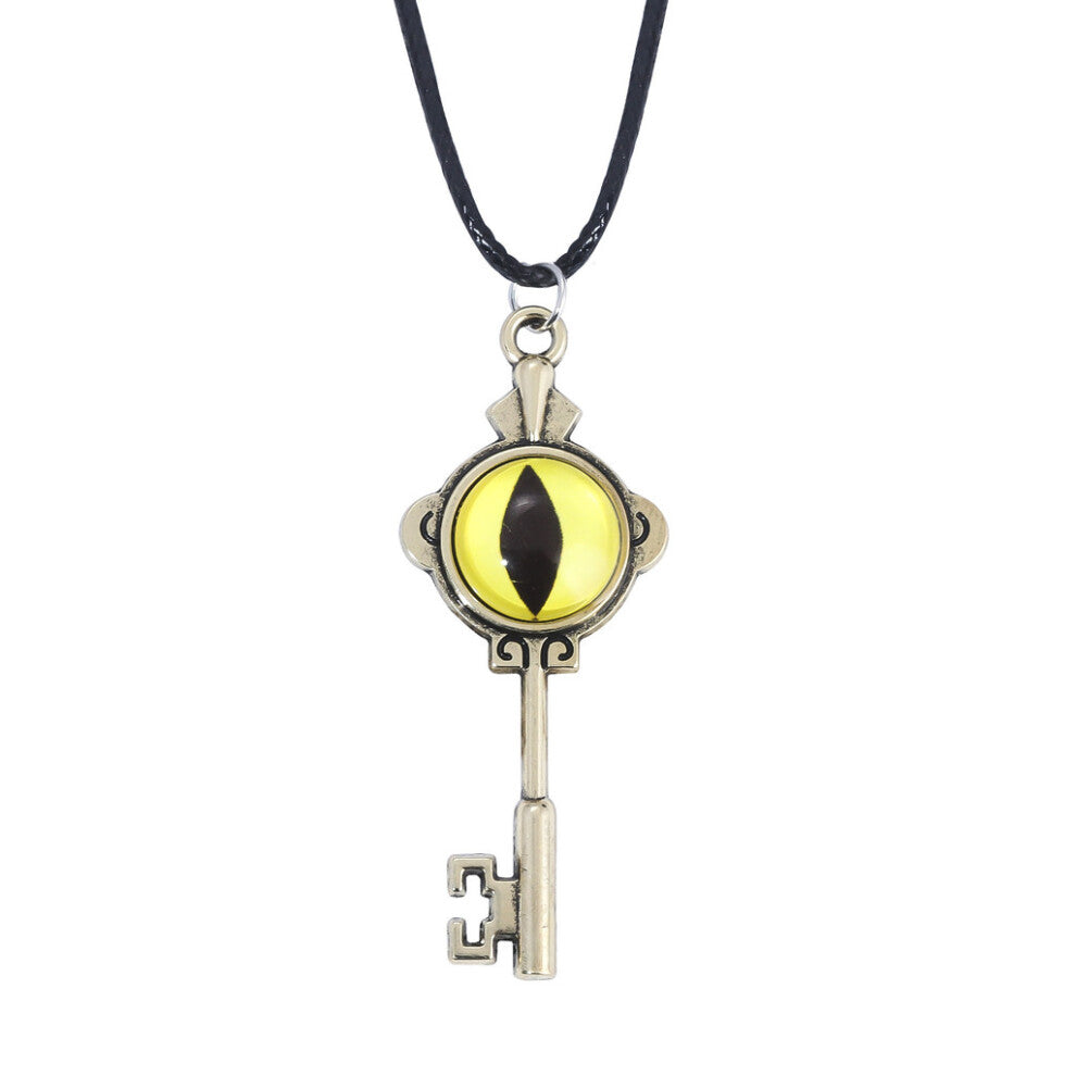 (B) Owl The House Vintage Eye Key Design Alloy Pendant Necklace Fans Anime For