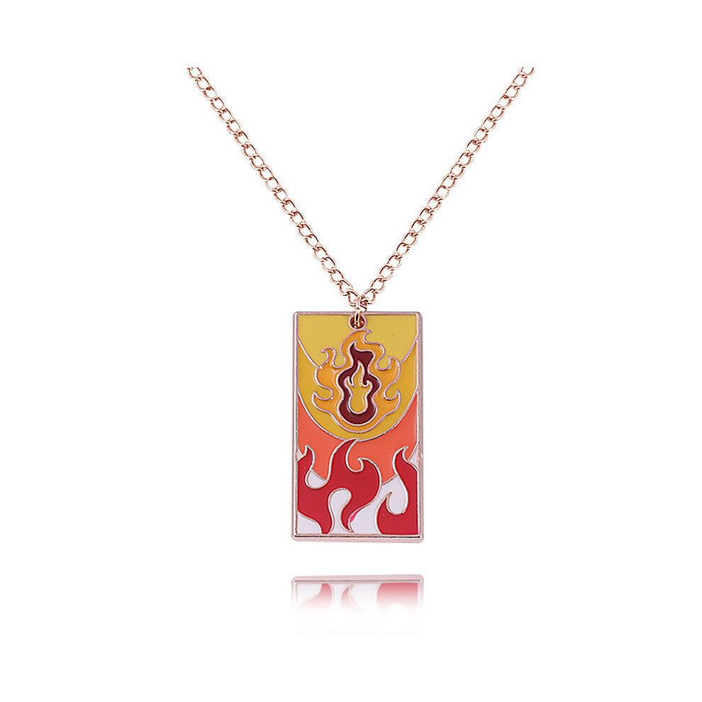 (Enmu Purple) Demon Kimetsu Slayer No Yaiba Tomioka Giyuu Necklace Pendant For Anime Fans