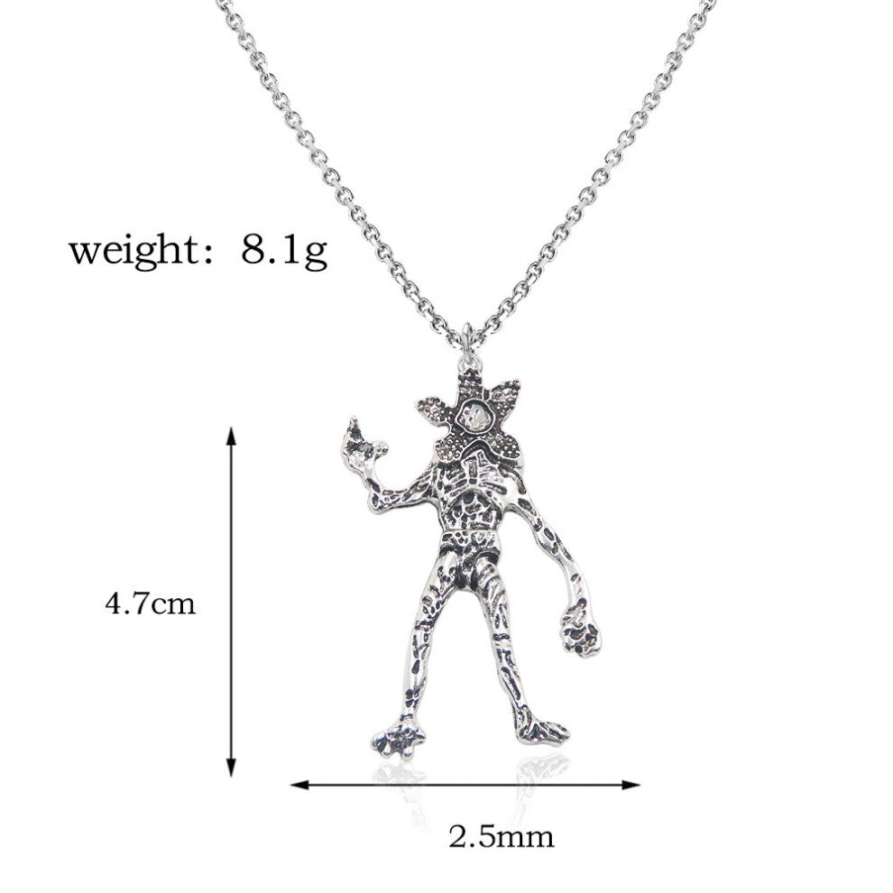 (Style Q) Necklace Things Stranger With Multilayer Chain And Lightup Bulb For Pendant Gift