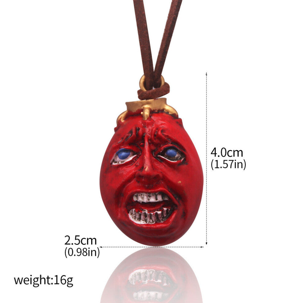 (StyleA) Beruseruku Oval Creative Red Portrait Necklace Pendant Collectors Keychain For