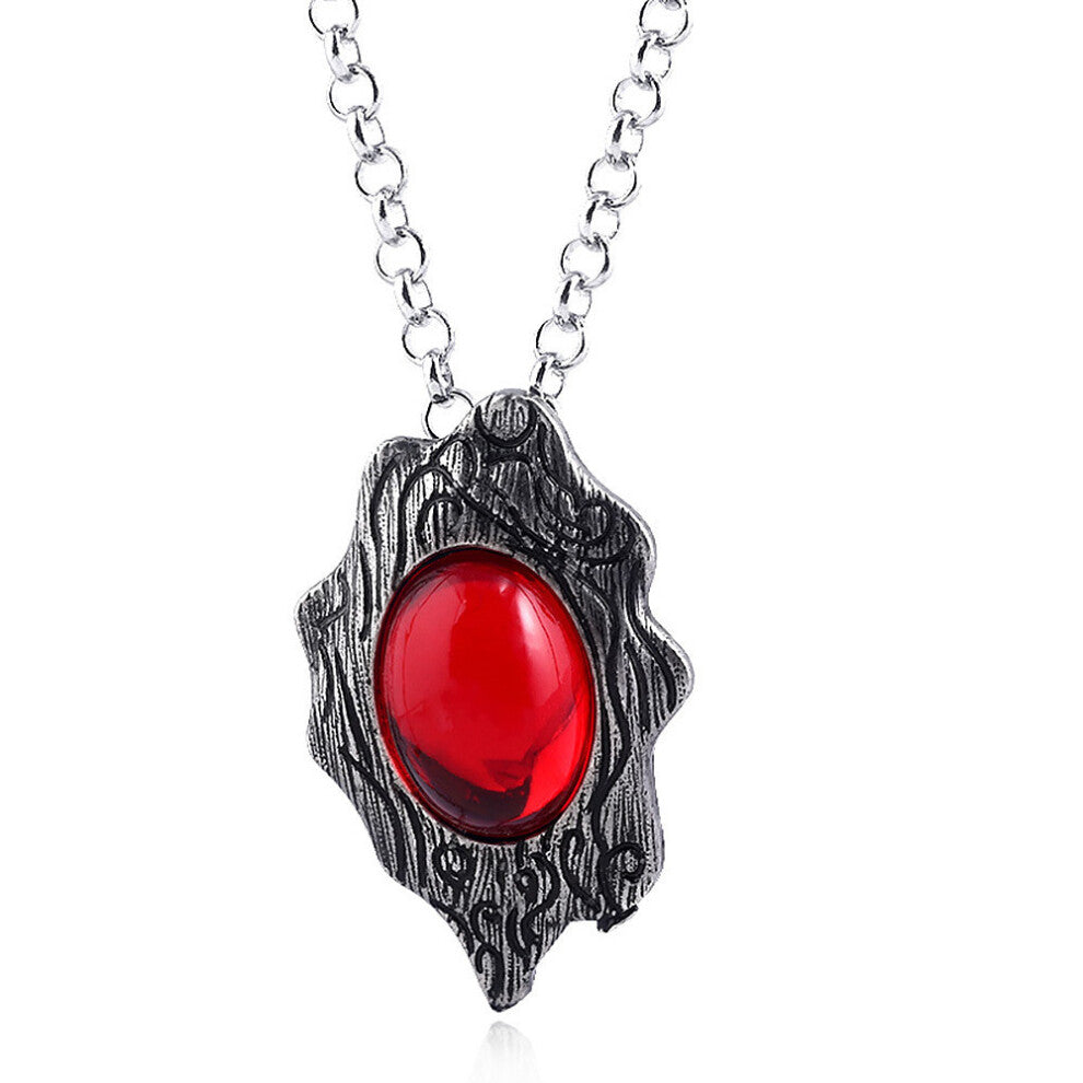 (Style A) May Devil Cry Simulated Ruby Pendant Necklace For Cosplay Fans And Gaming