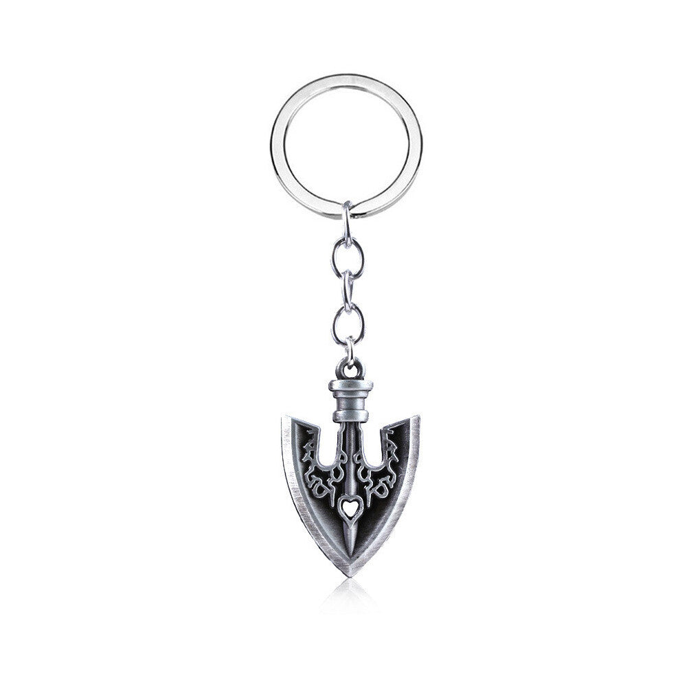 (Style2) Bizarre Adventure Jojos Arrow Hat Mask Skull Alloy Keychain Pendant Necklace