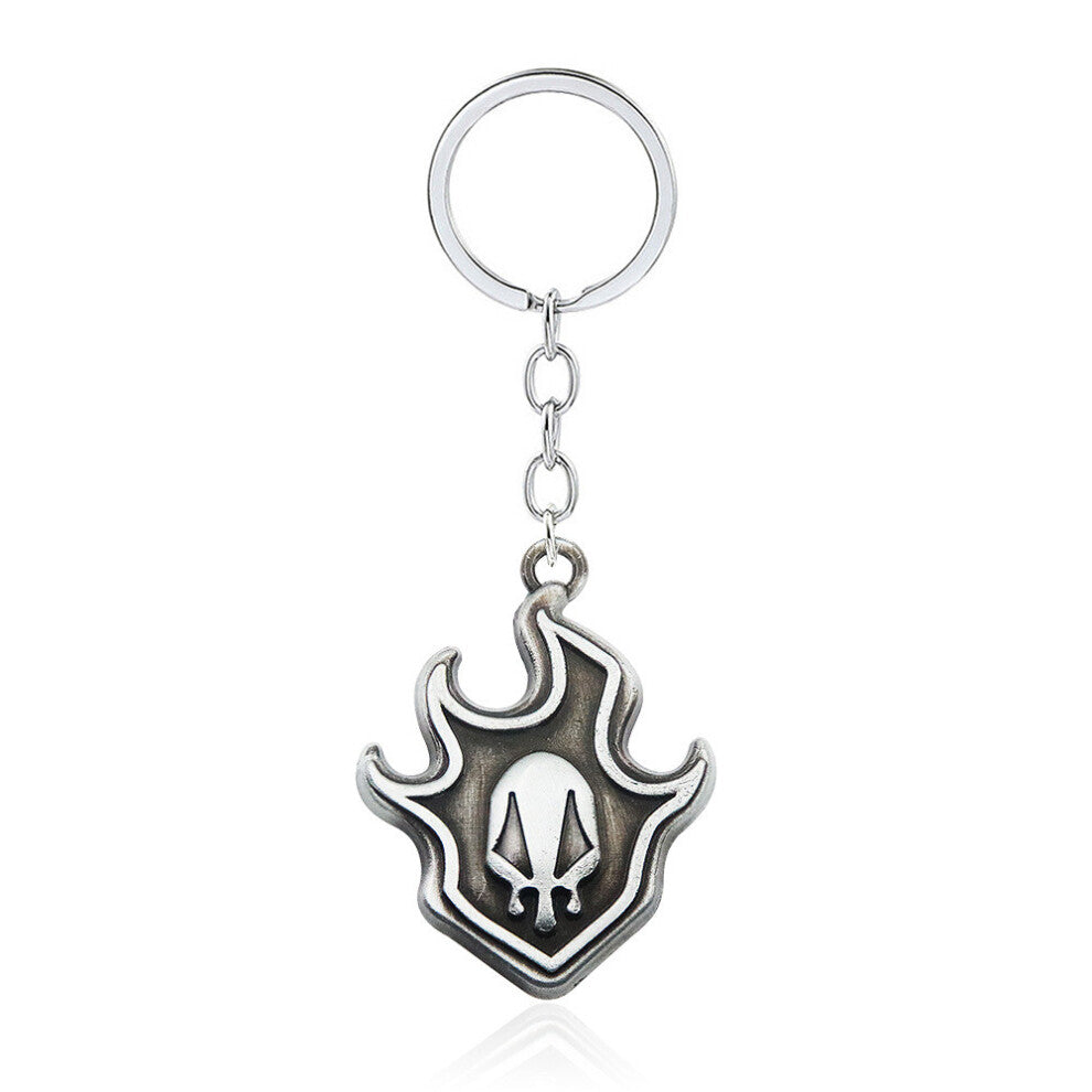 (Style6) Bleach Kurosaki Ichigo Bull Head Skull Mask Flame Metal Pendant Necklace