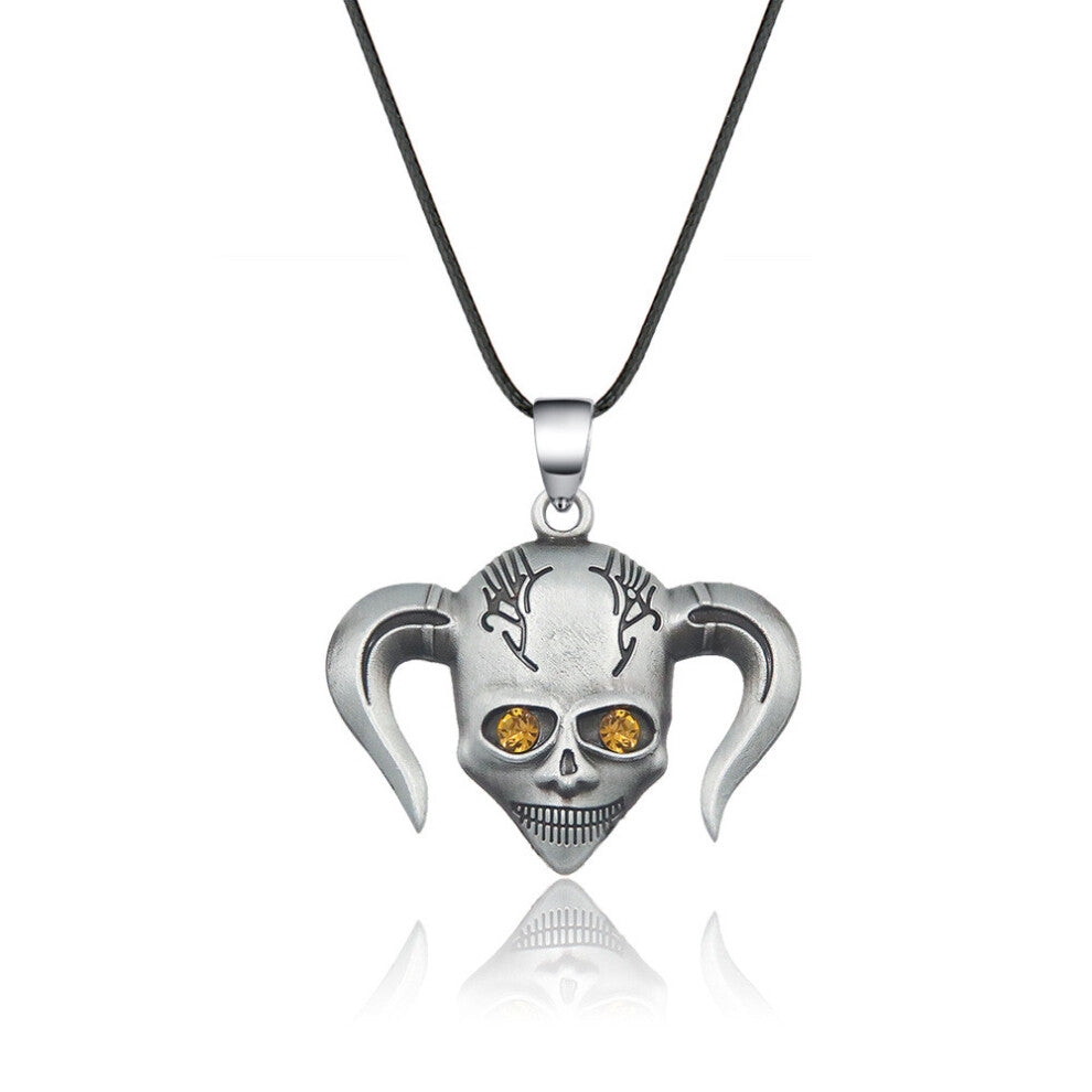(Style19) Bleach Kurosaki Ichigo Bull Head Skull Mask Flame Metal Pendant Necklace