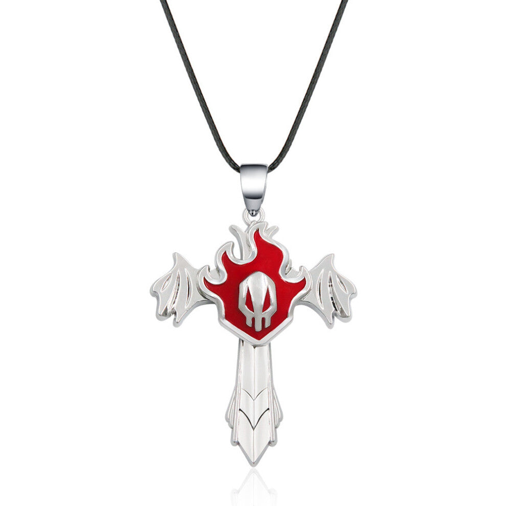 (Style24) Bleach Kurosaki Ichigo Bull Head Skull Mask Flame Metal Pendant Necklace