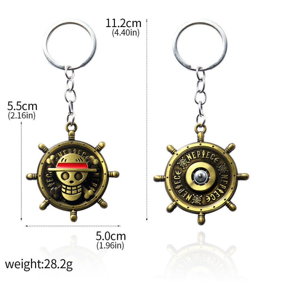 (Style20) Piece One Luffy Ace Tony Straw Hat Wanted Poster Pendant Necklace Keychain
