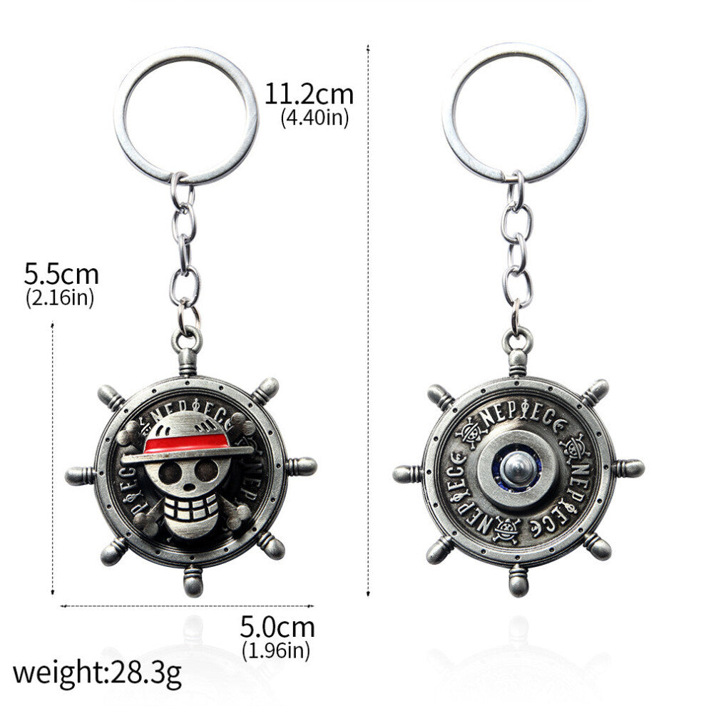 (Style21) Piece One Luffy Ace Tony Straw Hat Wanted Poster Pendant Necklace Keychain