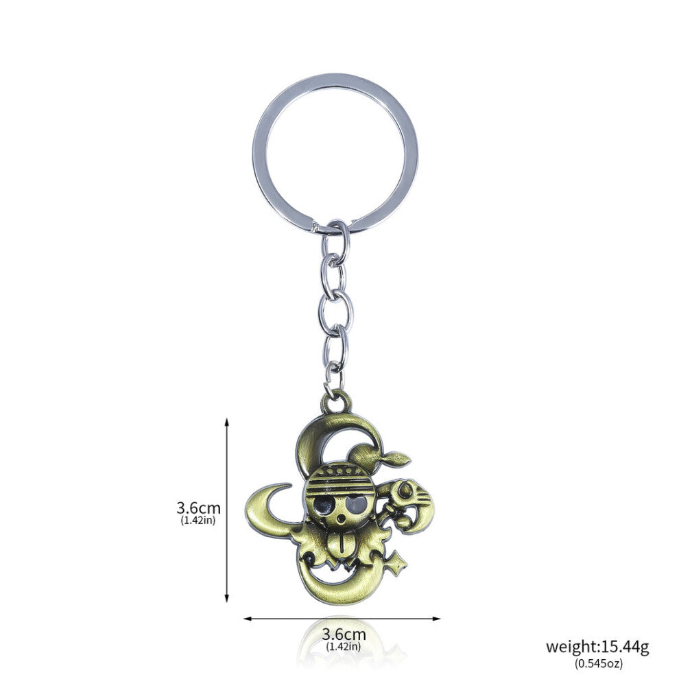 (Style26) Piece One Luffy Ace Tony Straw Hat Wanted Poster Pendant Necklace Keychain