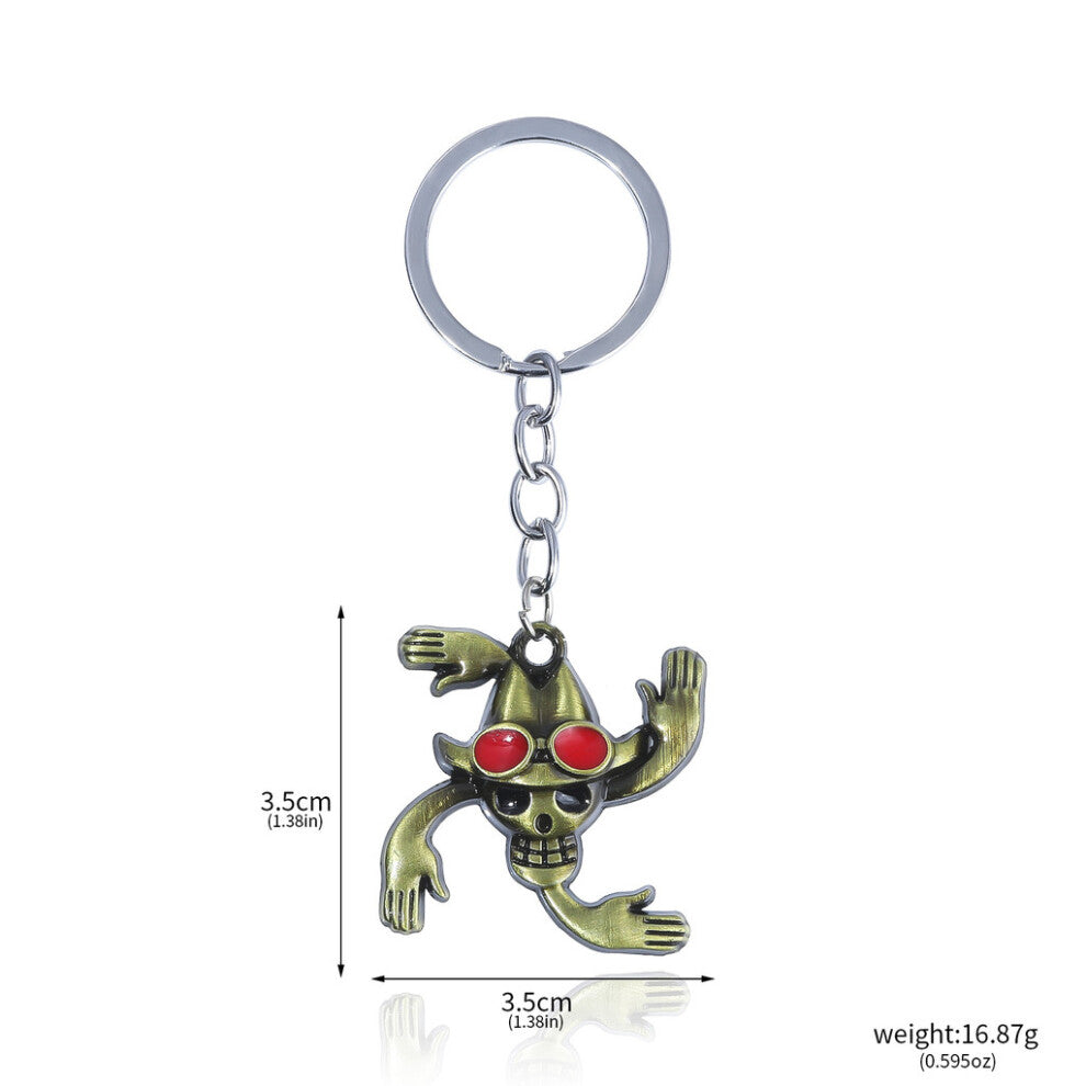 (Style28) Piece One Luffy Ace Tony Straw Hat Wanted Poster Pendant Necklace Keychain