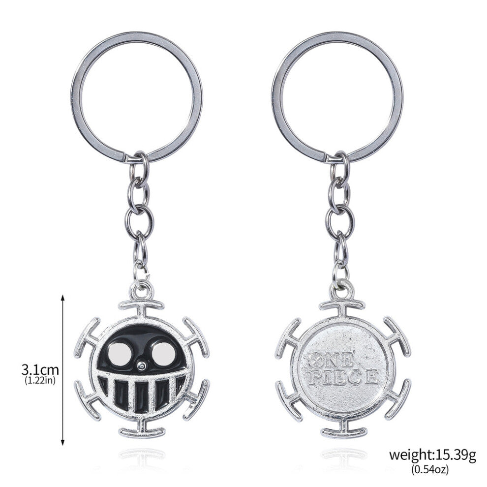 (Style30) One Luffy Piece Ace Tony Straw Hat Wanted Poster Necklace Keychain Pendant