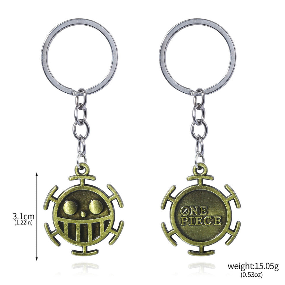 (Style31) One Luffy Piece Ace Tony Straw Hat Wanted Poster Necklace Keychain Pendant