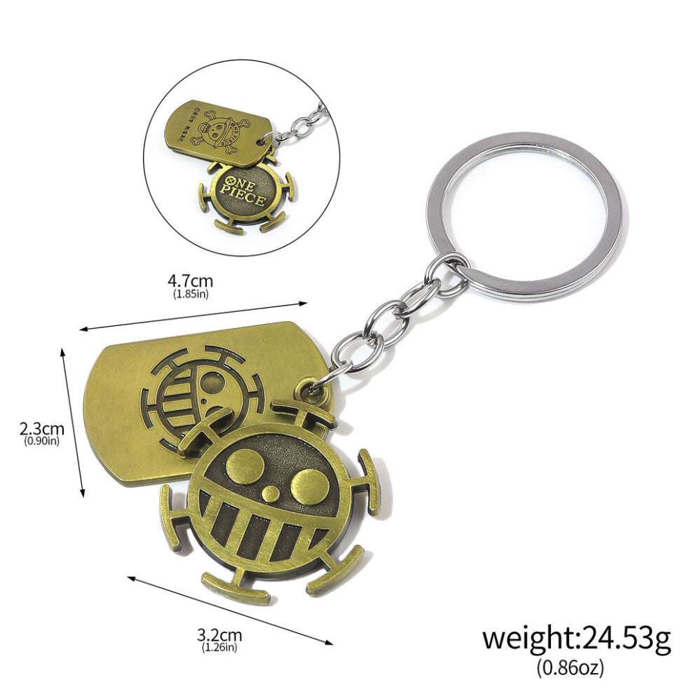 (Style42) One Luffy Piece Ace Tony Straw Hat Wanted Poster Necklace Keychain Pendant