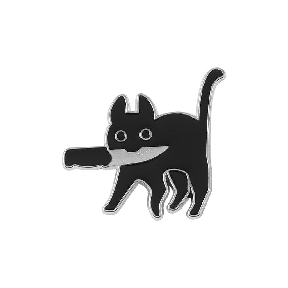 Cute Pins Backpack Pins Alloy Enamel Brooch Cat Funny Cat brooch Cowboy Badge Pin for Bookbags Clothes-Jackets & Hat Decoration