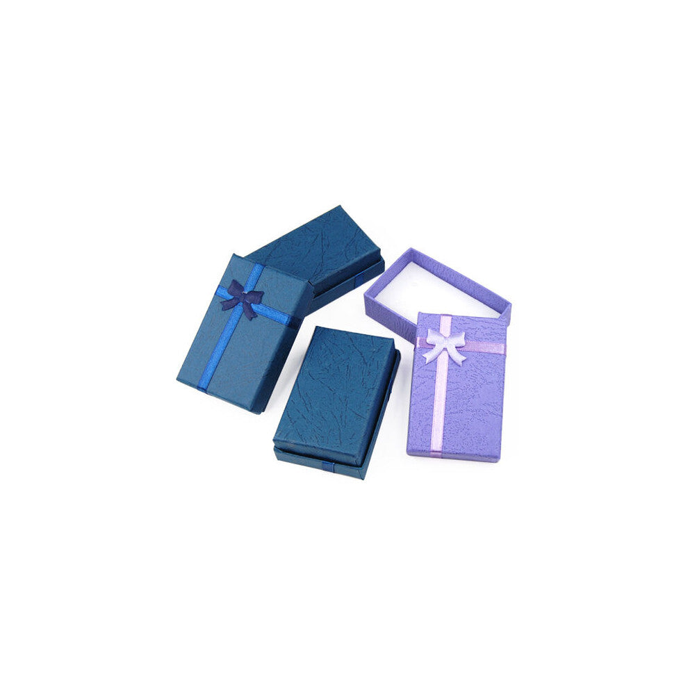 12 Small Luxury Coloured Jewellery Boxes (Pack) (U)