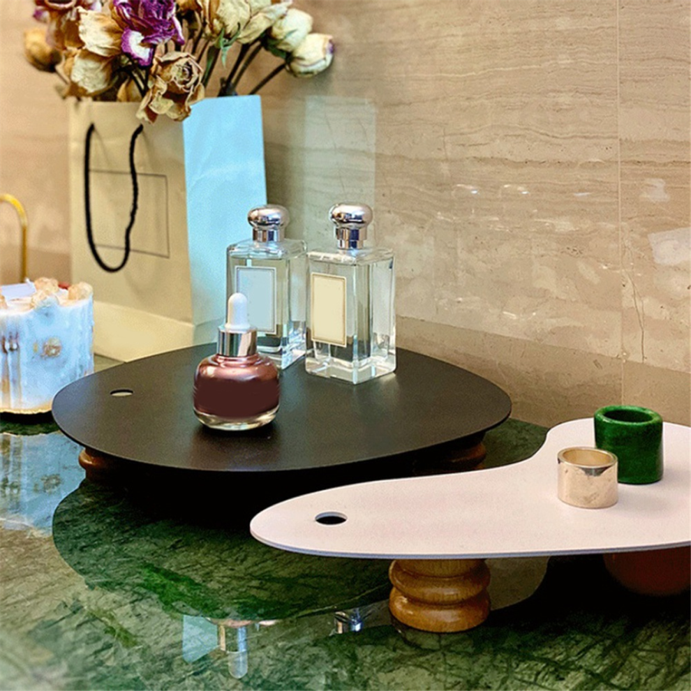 Desktop Ornaments Makeup Organizer Plate for Living Room Holder-B