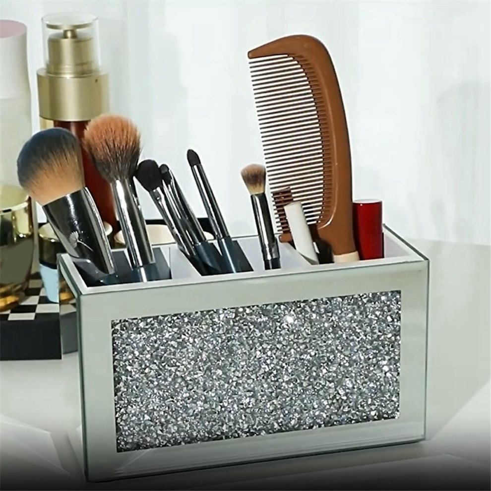 Makeup Brush Holder Organizer Women Jewelry Organizer Storage Boxes