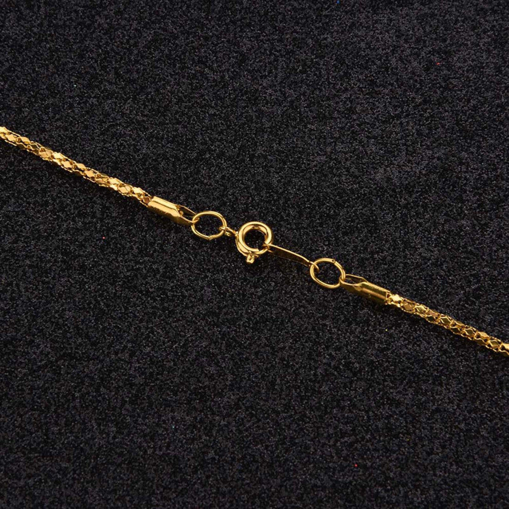 5X Magnifier Monocle Lens Necklace Magnifying Glass Loupe (Gold) HOT