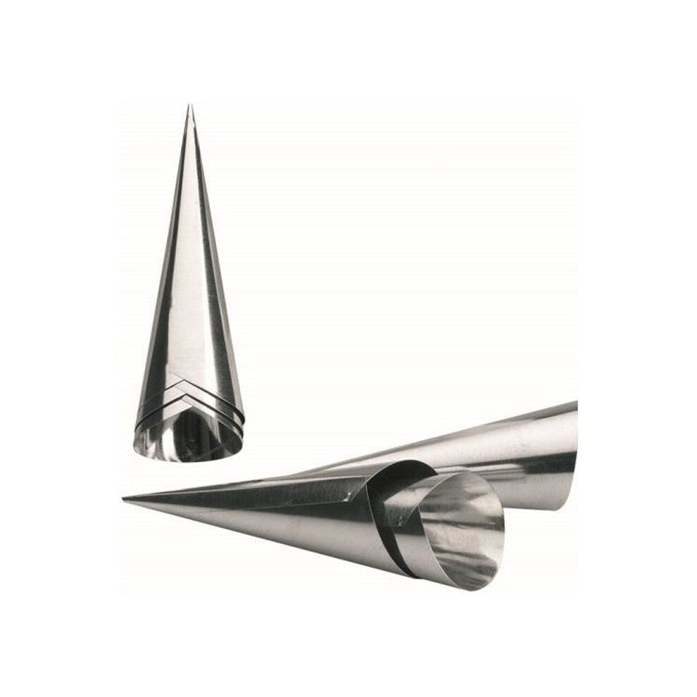 IBILI Cornet Mold Set of 6 Tinned Steel Length 12 cm Dishwasher Safe