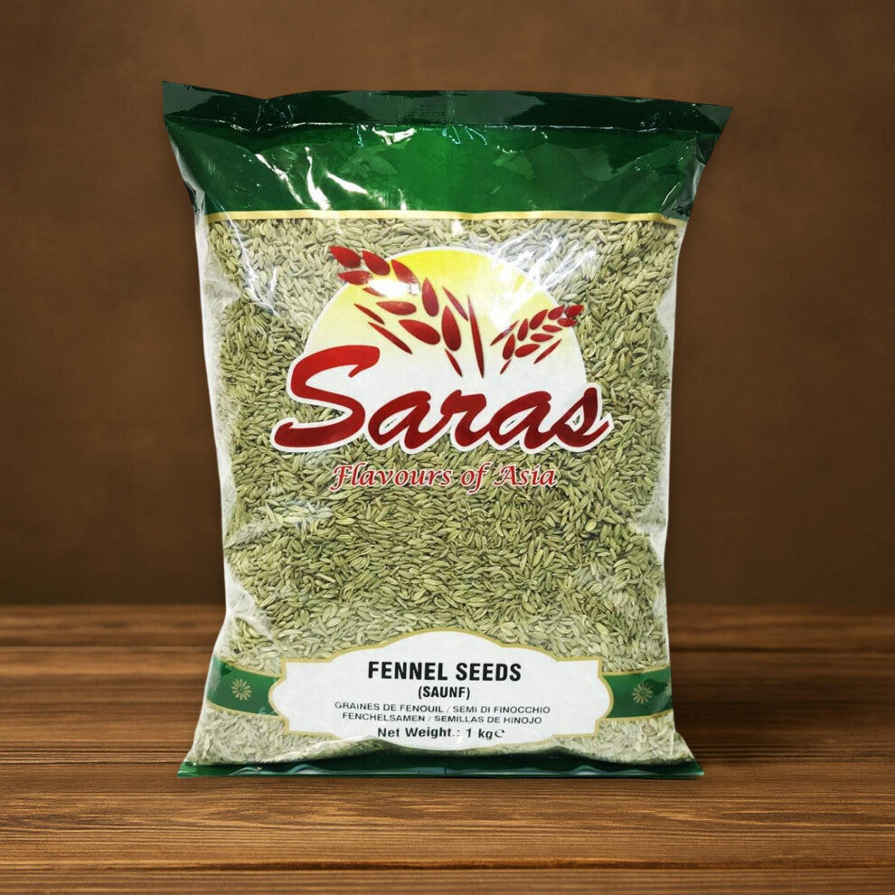 Saras Fennel Seeds 1kg – Premium Whole Saunf Spice