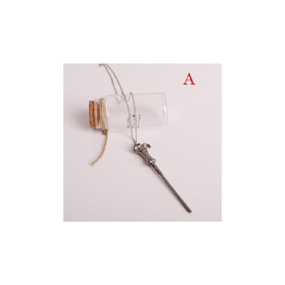 (A, A) Magic Pendant Wand Necklace Men Women Alloy Jewelry Fashion Necklace