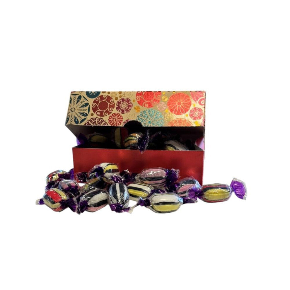 250g Rectangular Box Blossom Pattern of Buchanans Liquorice Assortment Sweets