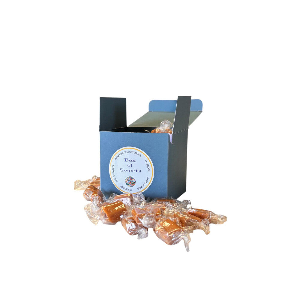 300g Teal Box of Bristows Salted Caramel Fudge