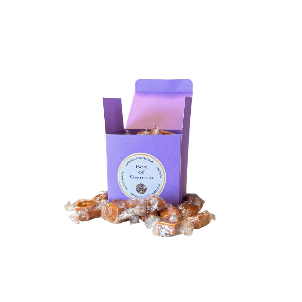 300g Lavender Box of Bristows Salted Caramel Fudge
