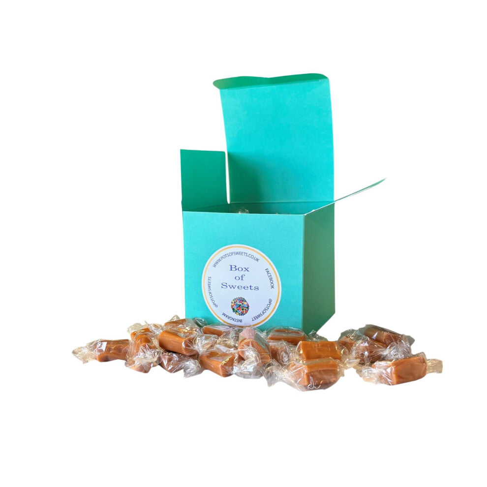 300g Pistachio Green Box of Bristows Salted Caramel Fudge