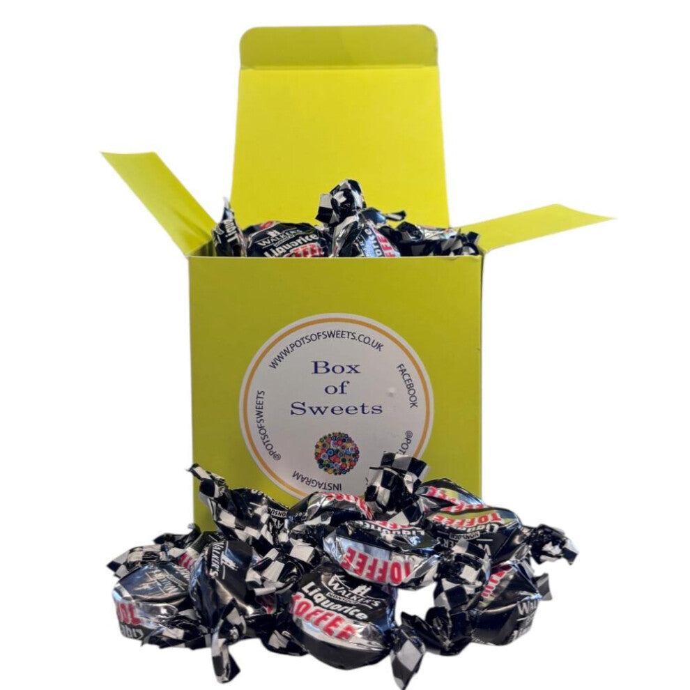 300g Lime Green Box of Walkers Liquorice Toffee