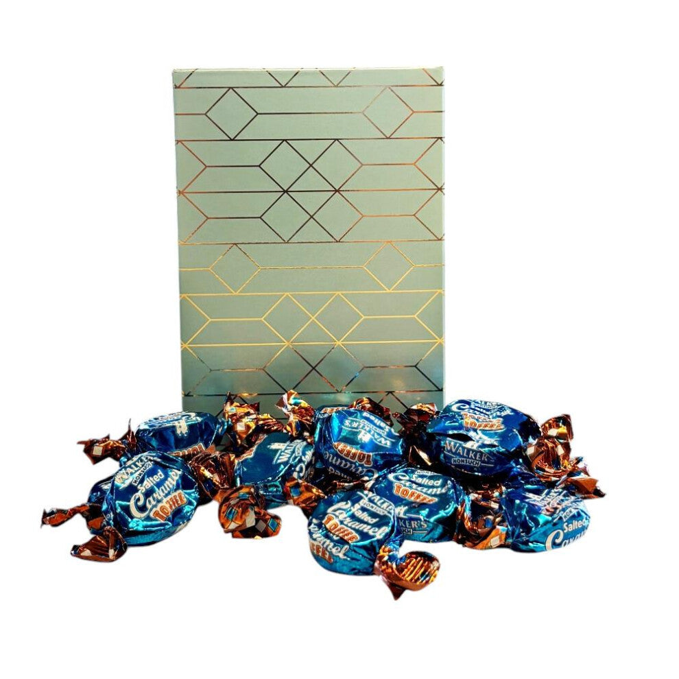 250g Rectangular Box Peppermint Abstract of Walkers Salted Caramel Toffee