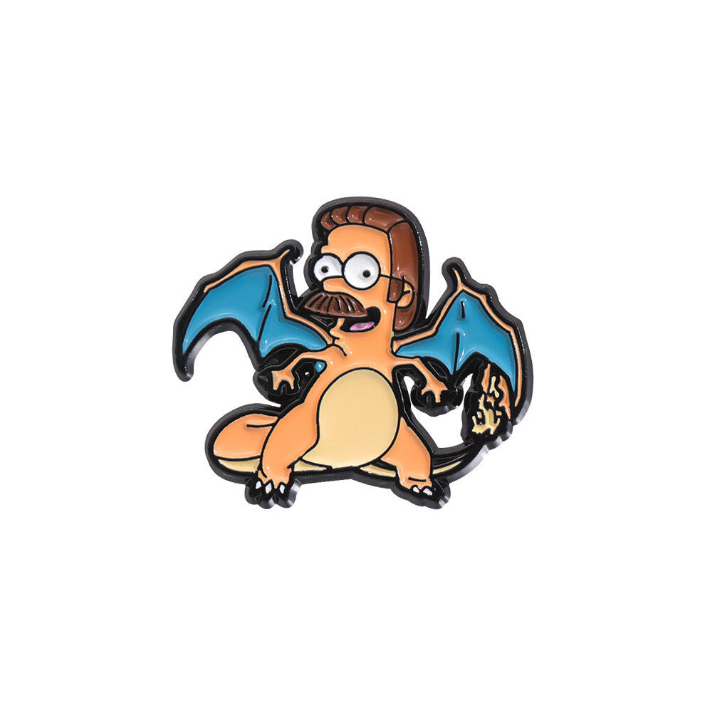 (QHXZ518) Anime Playful Pet Series Badge Brooch Featuring Humorous Turtle Shape Individual For Style